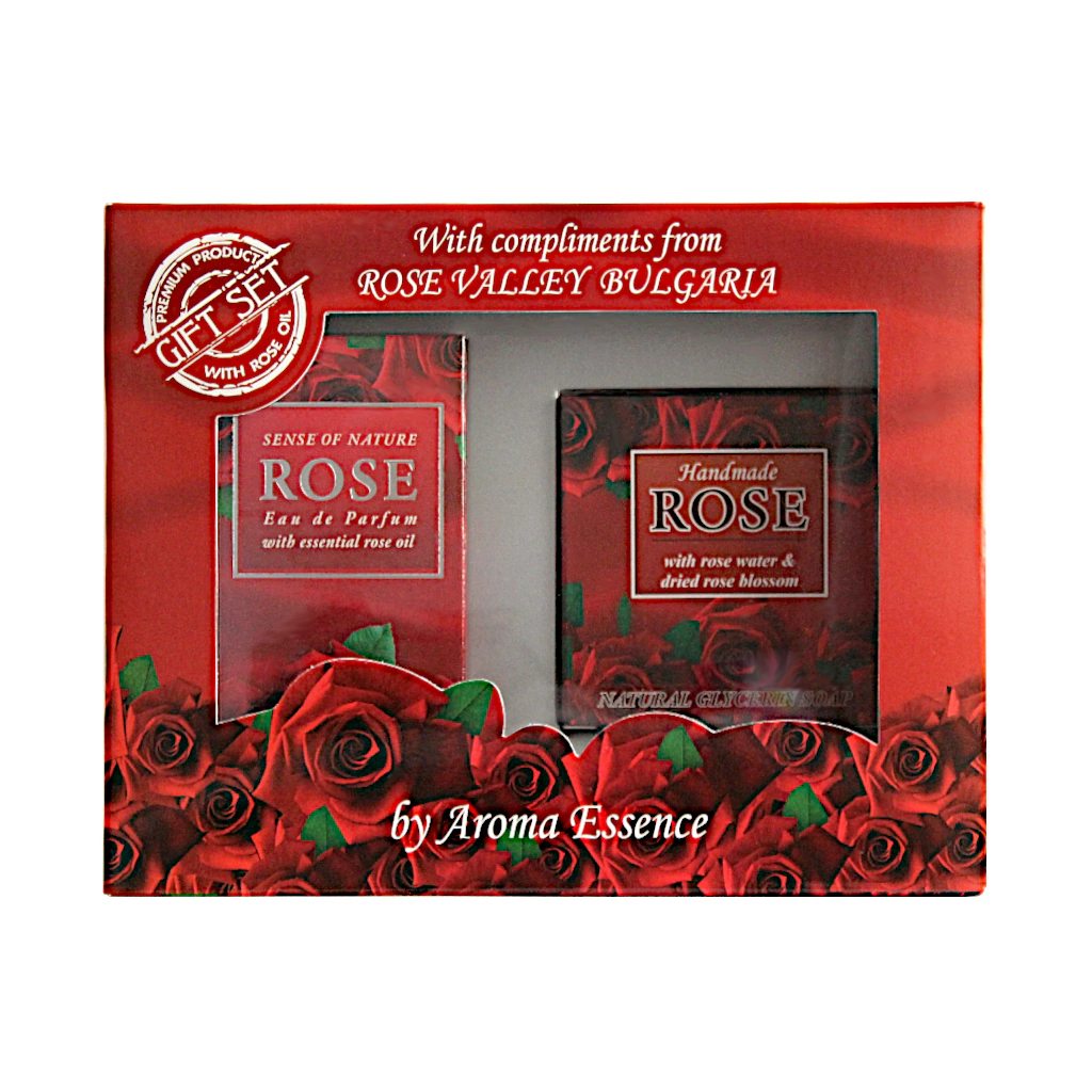 Darčekový set Červená ruža – parfumová voda a mydlo, DiaRosa kozmetika