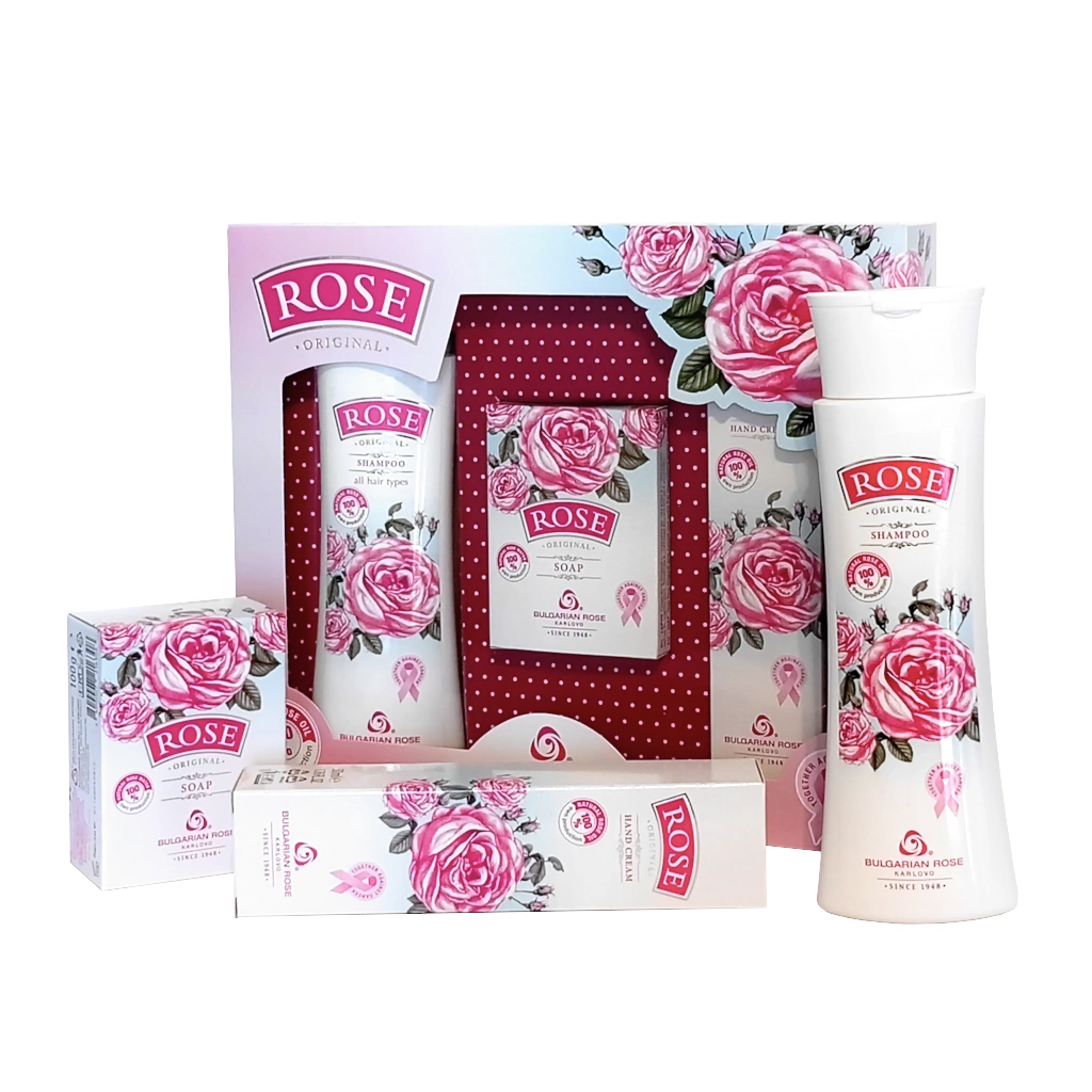 Darčekový set Rose – 3 produkty pre vlasy a telo, DiaRosa kozmetika