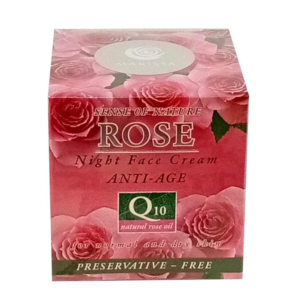 Nočný krém na tvár Ruža 50 ml – DiaRosa kozmetika
