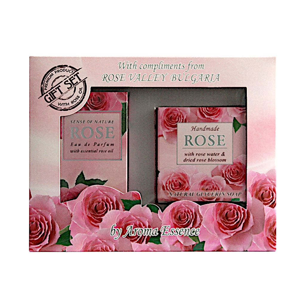 Darčekový set Ruža v krabičke – parfumová voda a mydlo, DiaRosa kozmetika